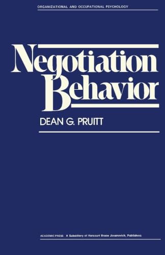 Negotiation Behavior von Academic Press